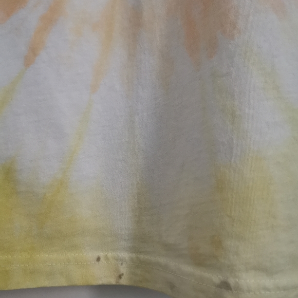 🇧🇷 Rio De Janeiro Tie Dye Tank Top Yellow & Green Small 100% Cotton - Picture 7 of 7